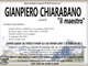 Gianpiero Chiarabano di anni 69 &quot;il maestro&quot;