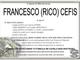 Francesco (Rico) Cefis di anni 81