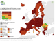 Mappe Europea dei contagi, il Piemonte in rosso