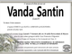 Vanda Santin di anni 83