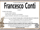 Francesco Conti di anni 87