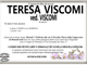 Teresa Viscomi ved. Viscomi di anni 81