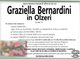 Graziella Bernardini in Olzeri di anni 74