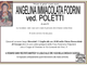 Angelina Immacolata Fodrini ved. Poletti di anni 91