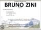 Bruno Zini di anni 81