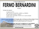 Fermo Bernardini di anni 81