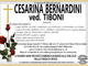 Cesarina Bernardini Ved, Tiboni di anni 92