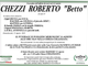 Chezzi Roberto &quot;Betto&quot; di anni 67