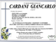 Cardani Giancarlo di anni 81