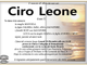 Ciro Leone si anni 52