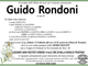 Guido Rondoni 89 anni