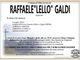 Raffaele "Lello" Galdi di anni 84