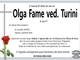 Olga Fame ved. Turini 93 anni