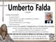Umberto Falda di anni 88