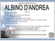 Albino D'Andrea di anni 82