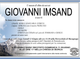 Giovanni Imsand di anni 82