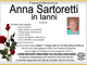 Anna Sartoretti in Ianni di anni 82