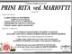 Prini Rita ved. Mariotti di anni 85