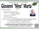 Giovanni &quot;Nino&quot; Marta di anni 87