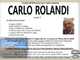 Carlo Rolandi di anni 75