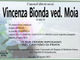 Vincenza Bionda ved. Moia di anni 83
