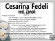 Cesarina Fedeli ved. Zanoli 90 anni