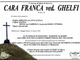 Cara Franca ved. Ghelfi di anni 81