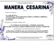 Manera Cesarina di anni 90