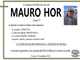 Mauro Hor 75 anni