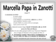 Marcella Papa in Zanotti 79 anni