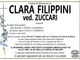 Clara Filippini ved. Zuccari di anni 90