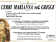 Cerri Marianna ved. Griggi classe 1931