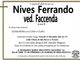 Nives Ferrando ved. Faccenda 90 anni