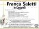Franca Saletti in Cantarelli di anni 87