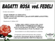 Bagatti Rosa ved. Fedeli di anni 96