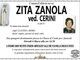 Zita zanola ved. Cerini di anni 92