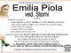 Emilia Piola ved. Storni 88 anni