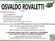 Osvaldo Rovaletti di anni 77