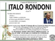 Italo Rondoni di anni 79
