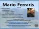 Mario Ferraris di anni 96 Mario Ferraris di anni 96