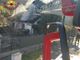 Vogogna, paura per l'incendio di una legnaia adiacente ad una casa