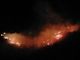 Bosco in fiamme a Montecrestese
