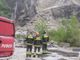 Frana nella cava in disuso a Beura