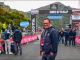 Alessandro Colombo all'arrivo di una tappa del Giro d'Italia