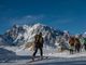 Il soccorso alpino si esercita sulle nevi del Monte Moro
