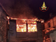 Tetto distrutto dalle fiamme a Migiandone