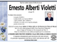 Ernesto Alberti Violetti di anni 78