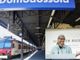 Un treno internazionale alla stazione di Domodossola, nel riquadro Maria Lezzi, segretaria di Stato e direttrice dell'Ufficio federale dello sviluppo territoriale