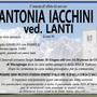 Antonia Iacchini ved. Lanti di anni 90
