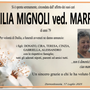 Duilia Mignoli ved. Marra di anni 79